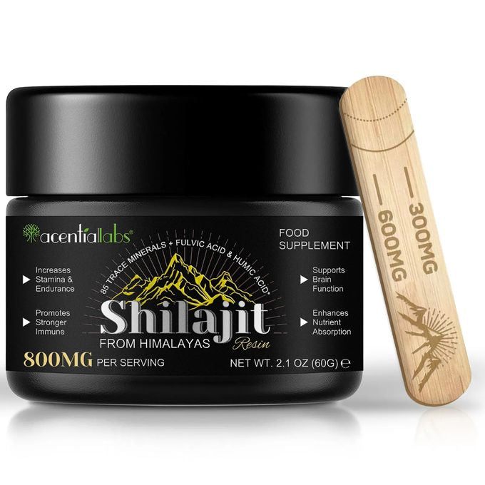 Shilajit Pur de l'Himalaya 800mg - Résine Premium Acentralabs 60g