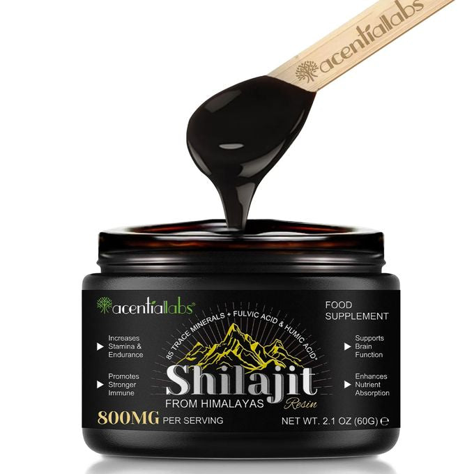Shilajit Pur de l'Himalaya 800mg - Résine Premium Acentralabs 60g
