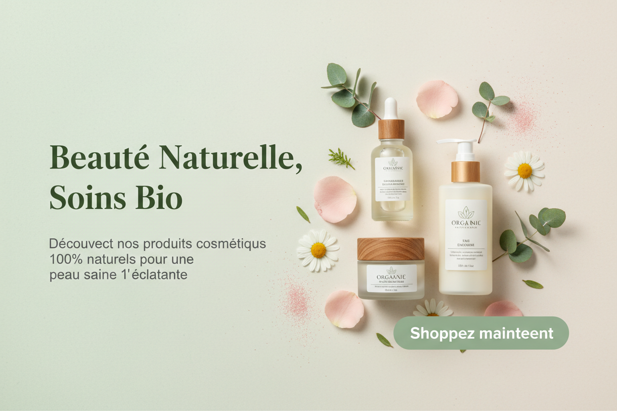 Bannière Beauté Naturelle Soins Bio
